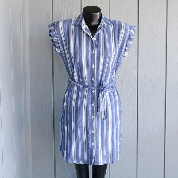 Harper Heritage Striped 100% Cotton Dress - Picture 1 of 14